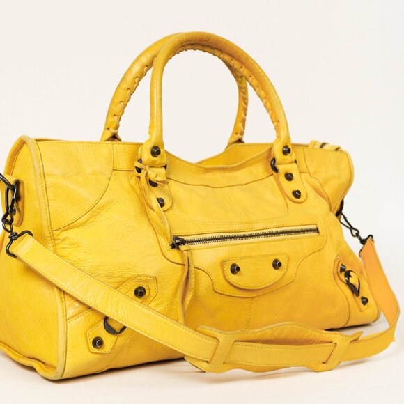 Balenciaga Part Time Mimosa Leather Tassel Shoulder Bag - Picture 6 of 14